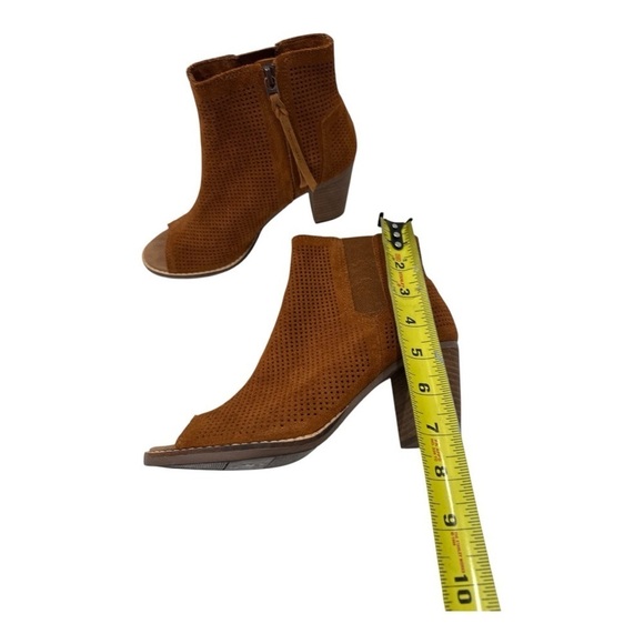 Toms Women's Majorca Peep Toe Ankle Boots Chestnut Brown Size 6.5 - Picture 8 of 10